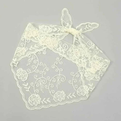 Bandana pour cheveux femme gris en dentelle - BoucleAura