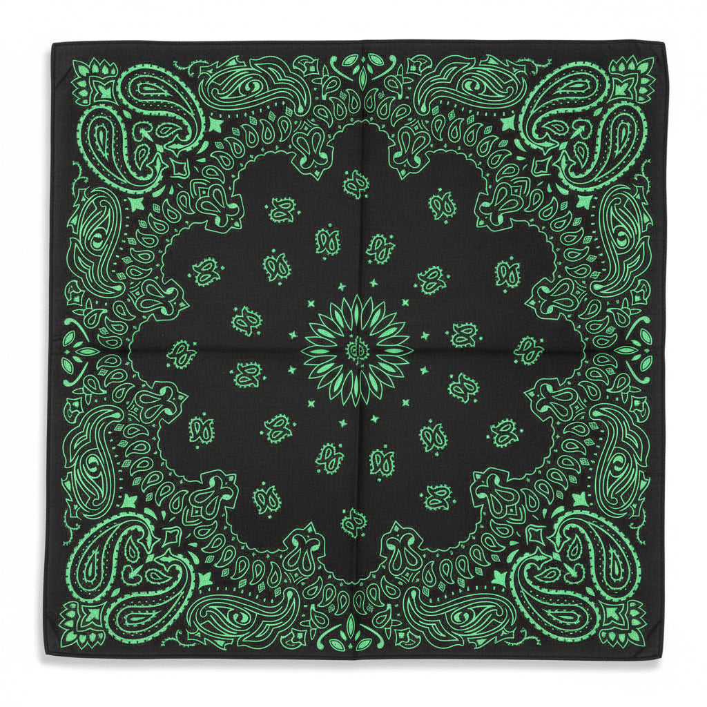 Bandana en coton homme vert - BoucleAura