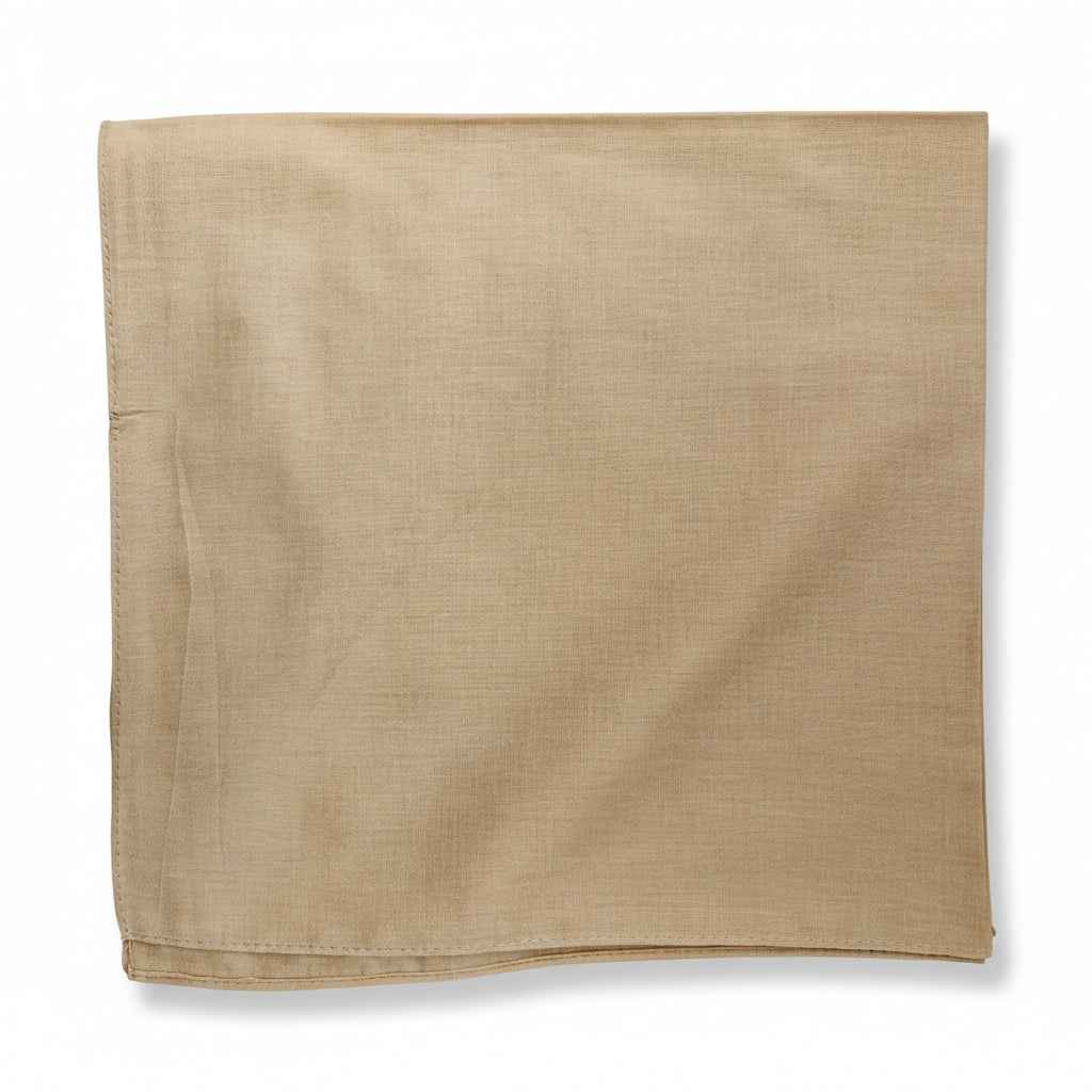 Bandana en coton beige homme uni - BoucleAura