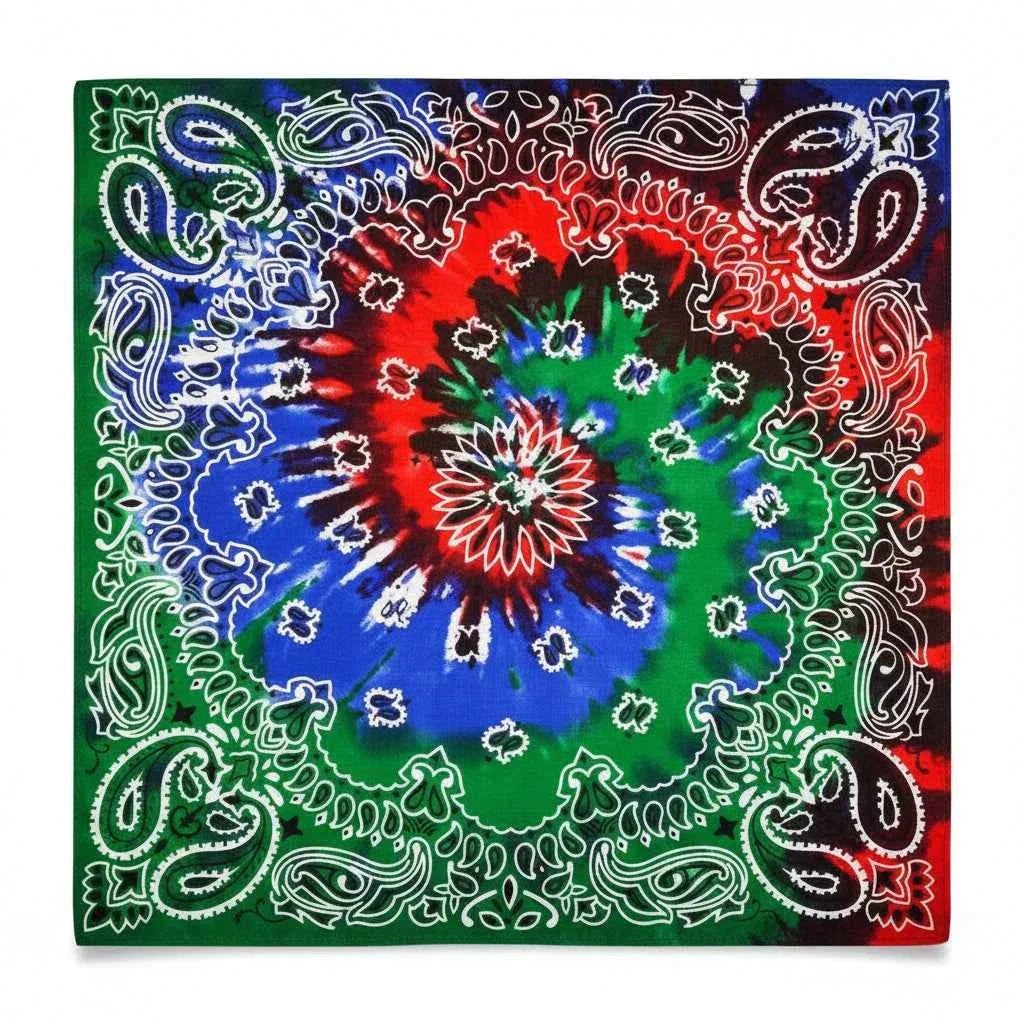 Bandana en coton homme multicolore motif cachemire - BoucleAura
