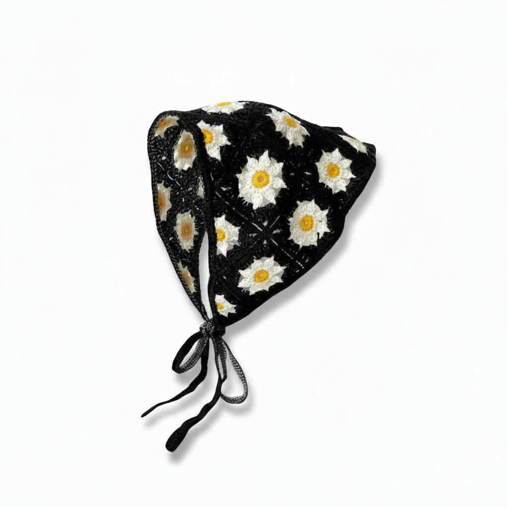 Bandana pour cheveux noir femme