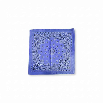 Bandana en coton bleu homme motif cachemire - BoucleAura
