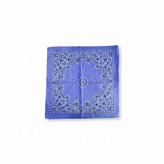 Bandana en coton bleu homme motif cachemire - BoucleAura