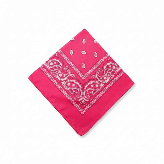 Bandana pour cheveux rose femme à motif cachemire - BoucleAura