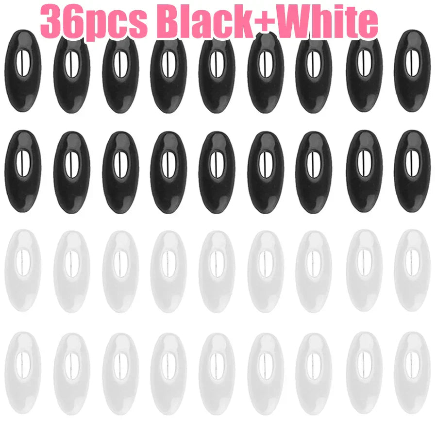 Clips Pour Bandana noir et blanc ovales