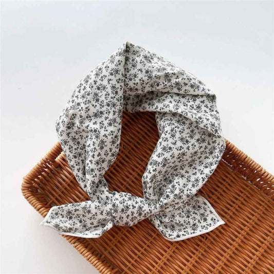 Bandana en coton femme blanc - BoucleAura