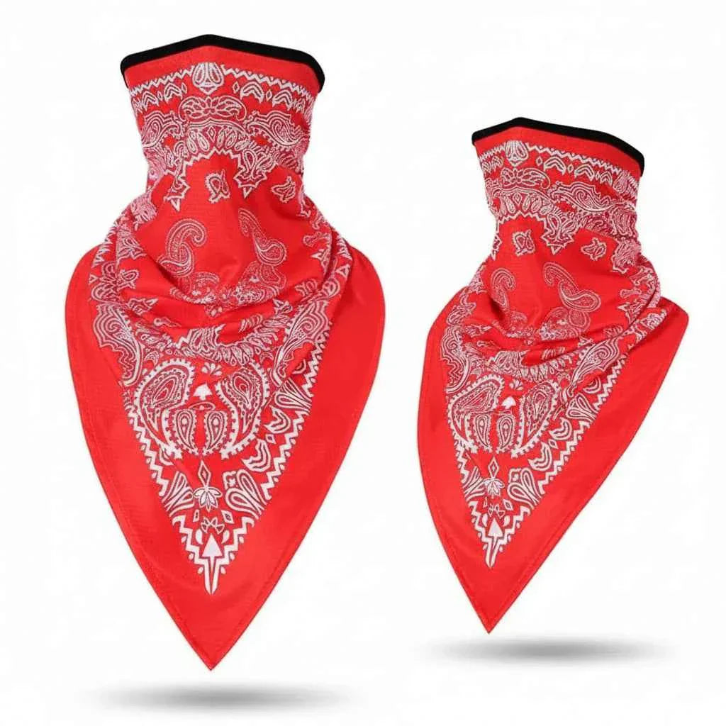 Tour De Cou Bandana homme rouge à motif cachemire - BoucleAura