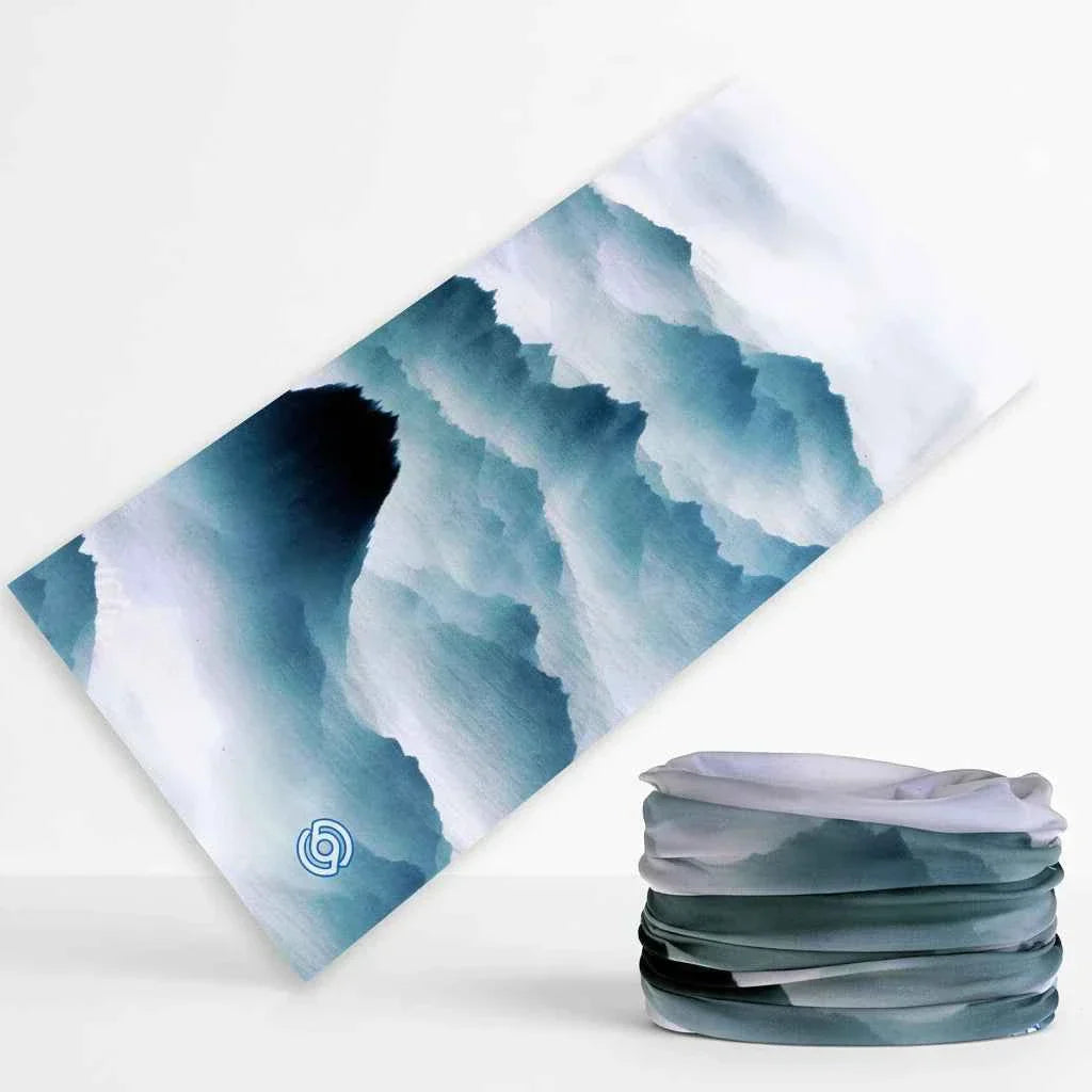 Tour De Cou Bandana paysage bleu homme - BoucleAura
