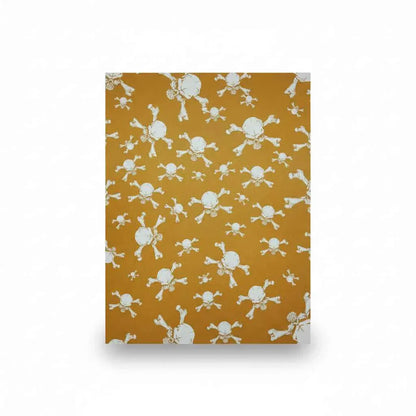 Bandana en coton noir pirate à crânes - BoucleAura