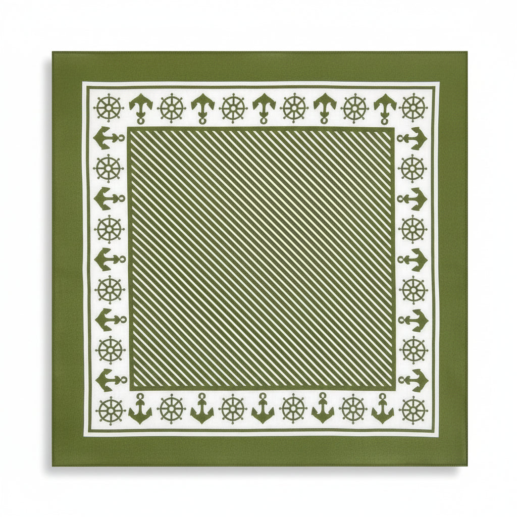 Bandana en coton homme vert - BoucleAura