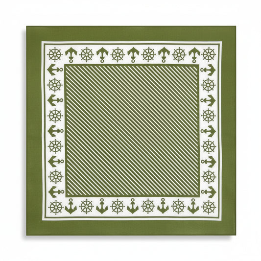 Bandana en coton homme vert - BoucleAura