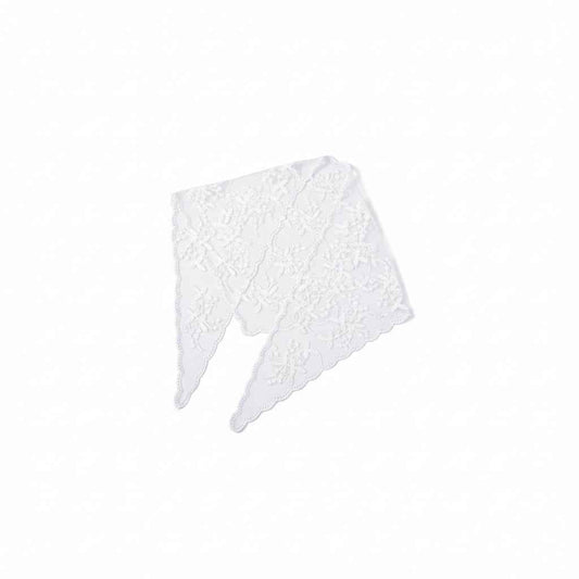 Bandana pour cheveux femme blanc en dentelle - BoucleAura