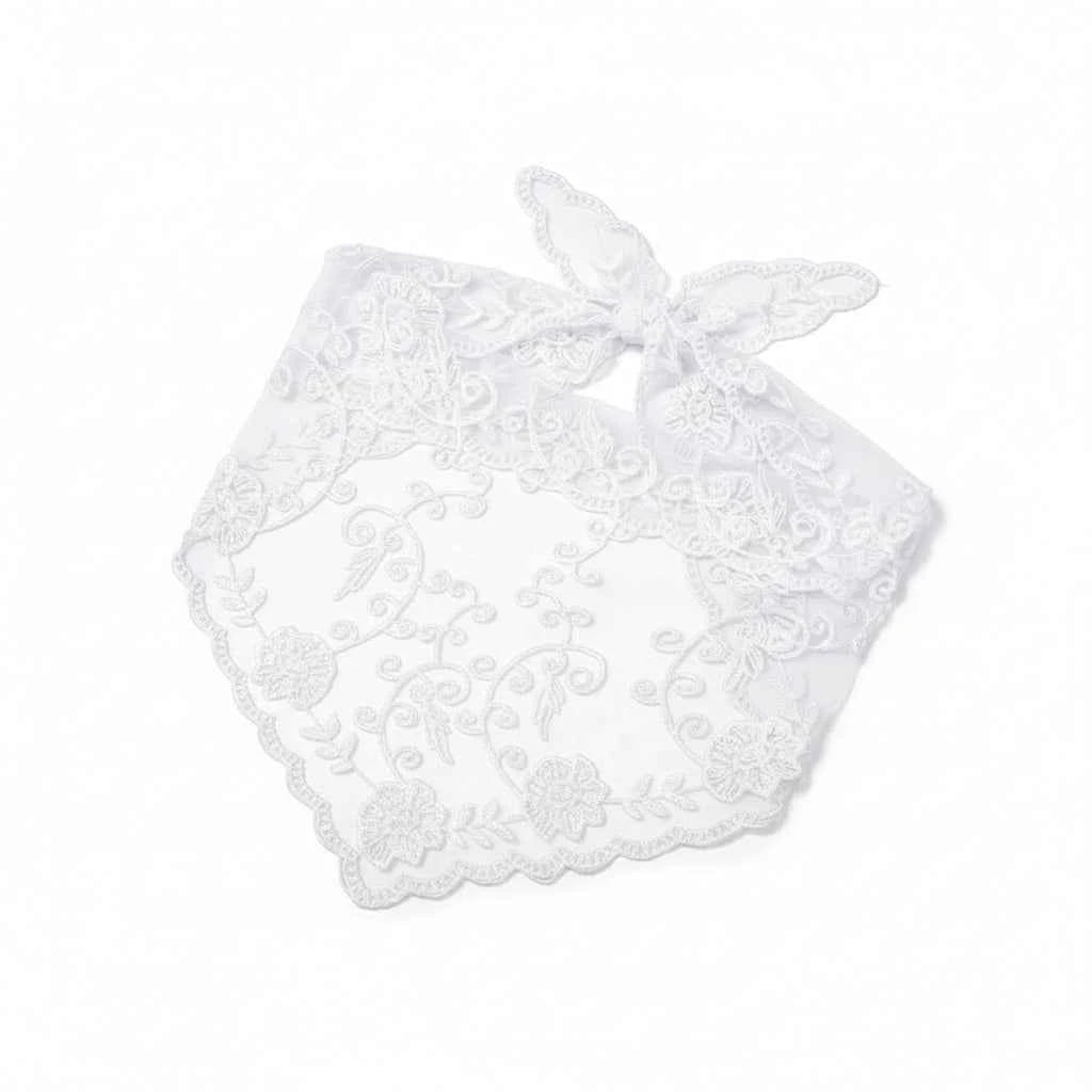Bandana pour cheveux femme gris en dentelle - BoucleAura