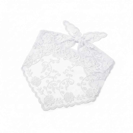 Bandana pour cheveux femme gris en dentelle - BoucleAura