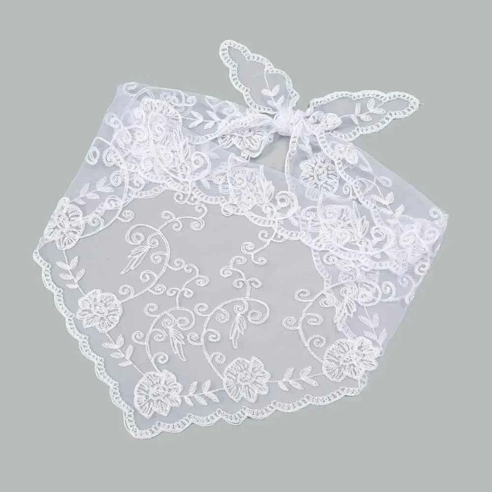 Bandana pour cheveux femme gris en dentelle - BoucleAura