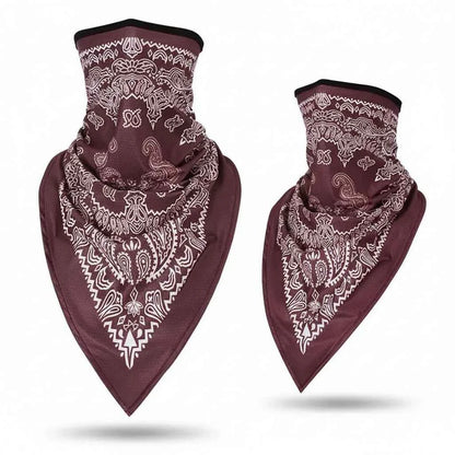 Tour De Cou Bandana bordeaux cachemire - BoucleAura