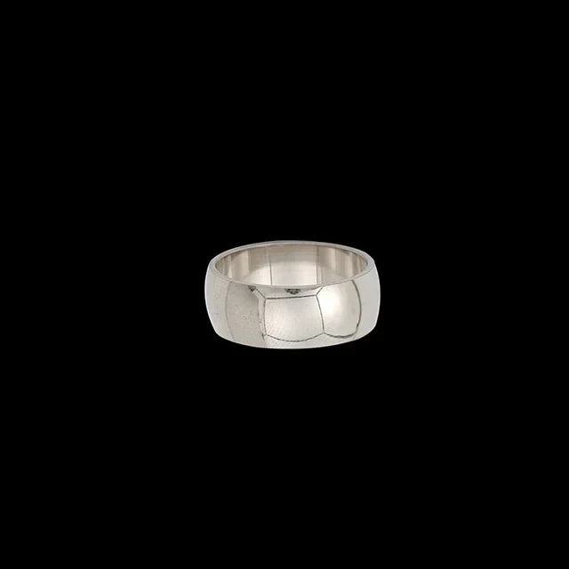 Anneau De Foulard argent martelé large