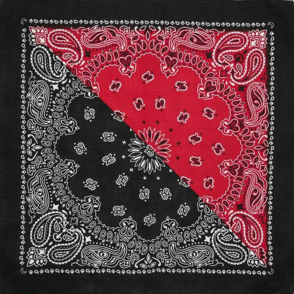 Bandana en coton homme multicolore motif cachemire - BoucleAura